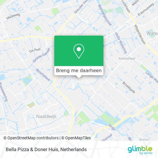 Bella Pizza & Doner Huis kaart