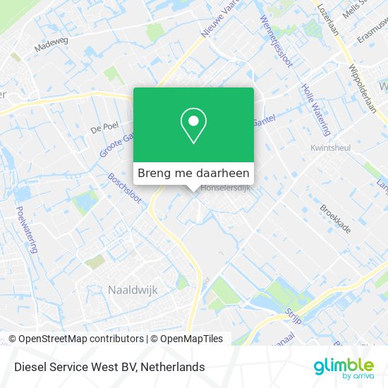 Diesel Service West BV kaart