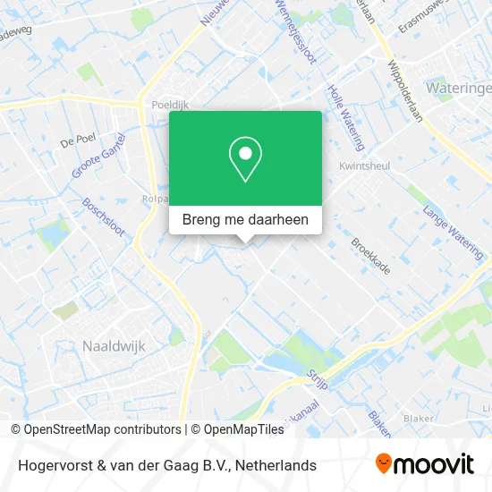 Hogervorst & van der Gaag B.V. kaart