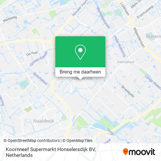 Koornneef Supermarkt Honselersdijk BV kaart