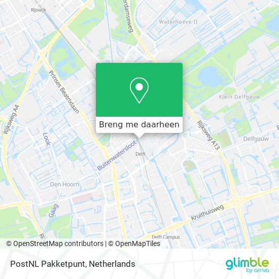 PostNL Pakketpunt kaart