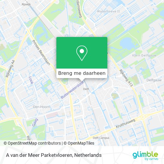 A van der Meer Parketvloeren kaart