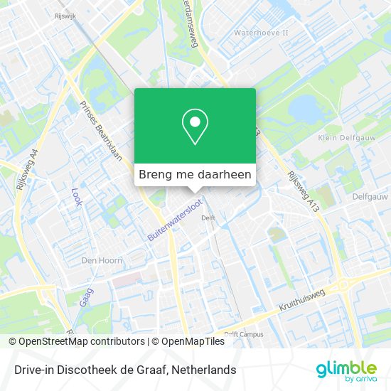 Drive-in Discotheek de Graaf kaart