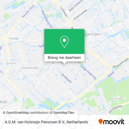 A.G.M. van Holsteijn Pensioen B.V. kaart