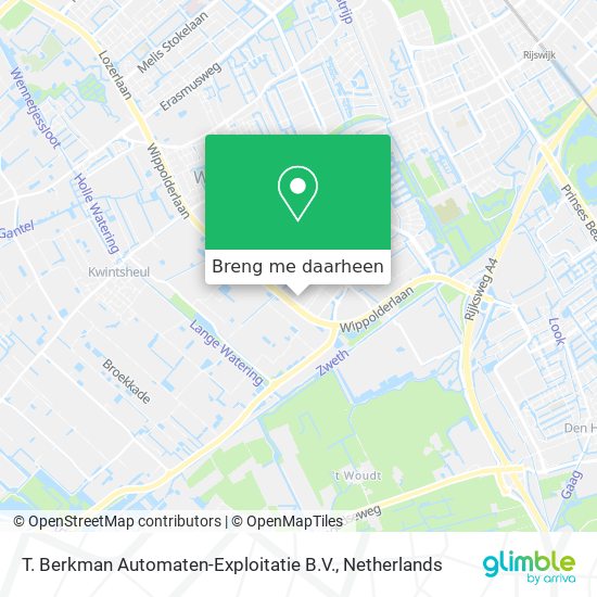 T. Berkman Automaten-Exploitatie B.V. kaart