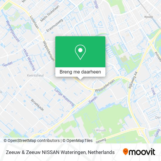 Zeeuw & Zeeuw NISSAN Wateringen kaart