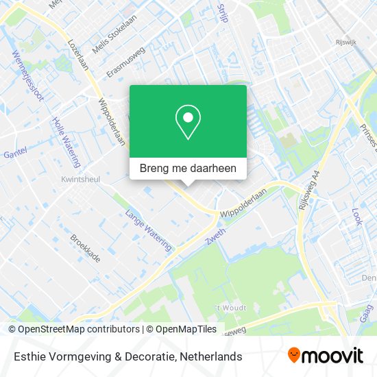 Esthie Vormgeving & Decoratie kaart