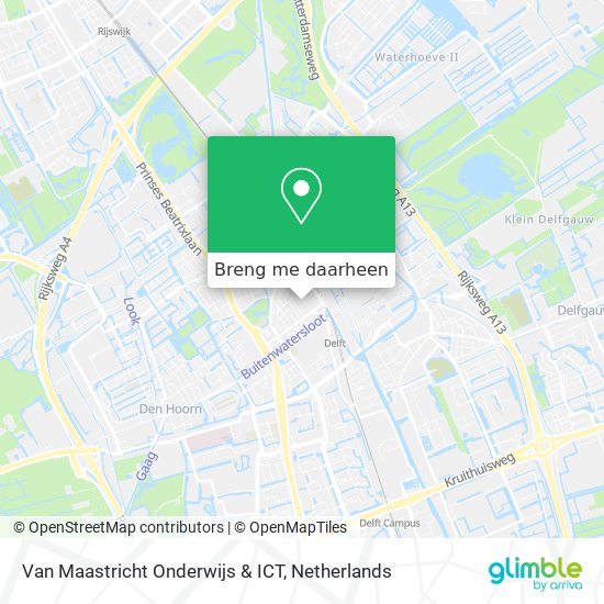 Van Maastricht Onderwijs & ICT kaart