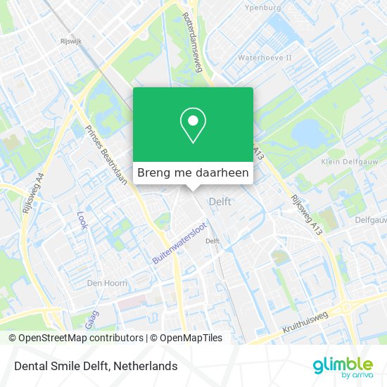 Dental Smile Delft kaart