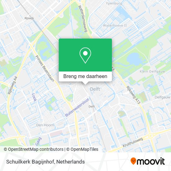 Schuilkerk Bagijnhof kaart