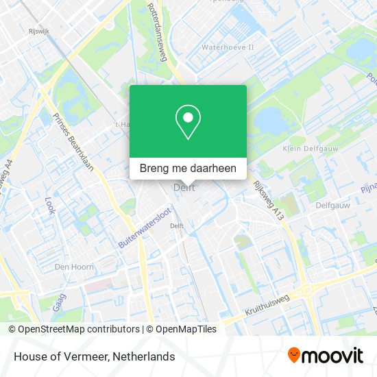 House of Vermeer kaart