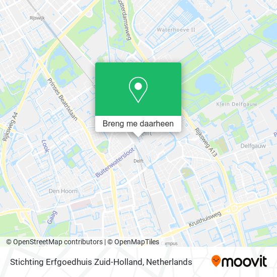 Stichting Erfgoedhuis Zuid-Holland kaart