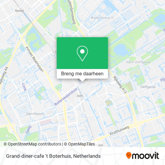 Grand-diner-cafe 't Boterhuis kaart