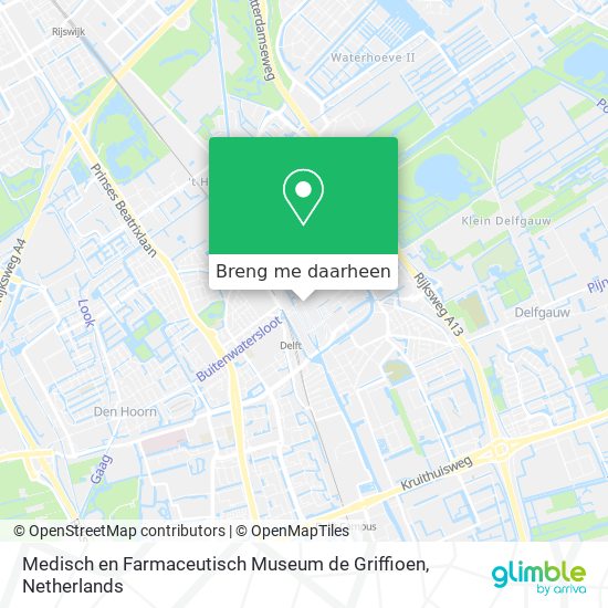 Medisch en Farmaceutisch Museum de Griffioen kaart