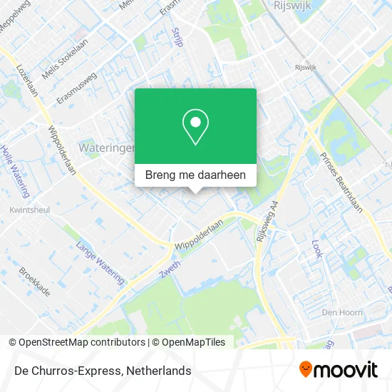 De Churros-Express kaart