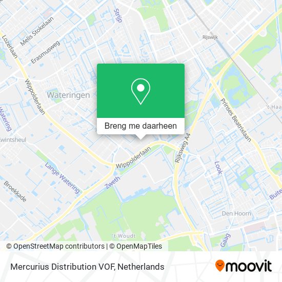 Mercurius Distribution VOF kaart