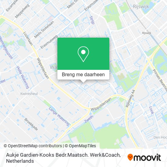 Aukje Gardien-Kooks Bedr.Maatsch. Werk&Coach kaart