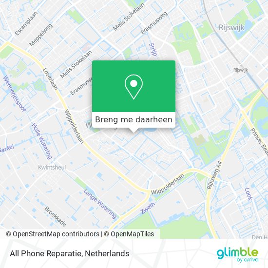 All Phone Reparatie kaart