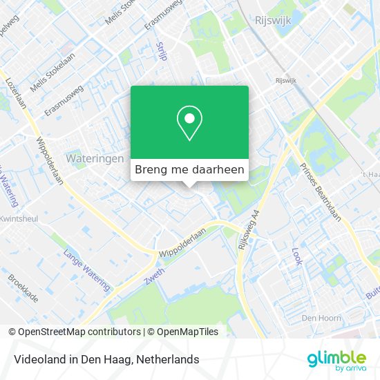 Videoland in Den Haag kaart