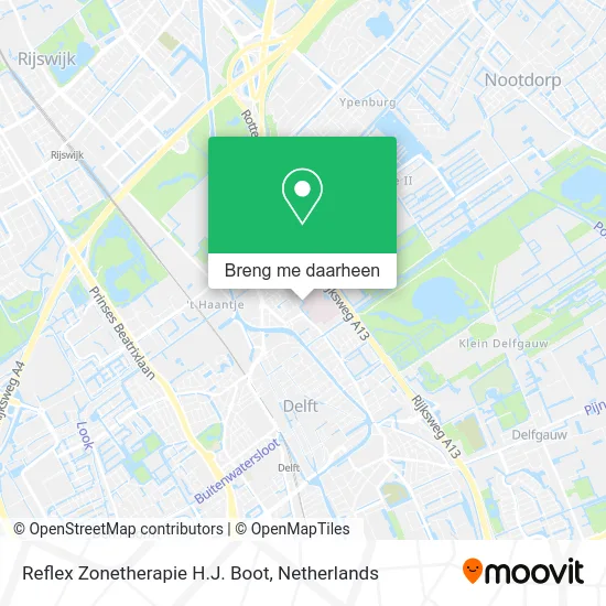 Reflex Zonetherapie H.J. Boot kaart