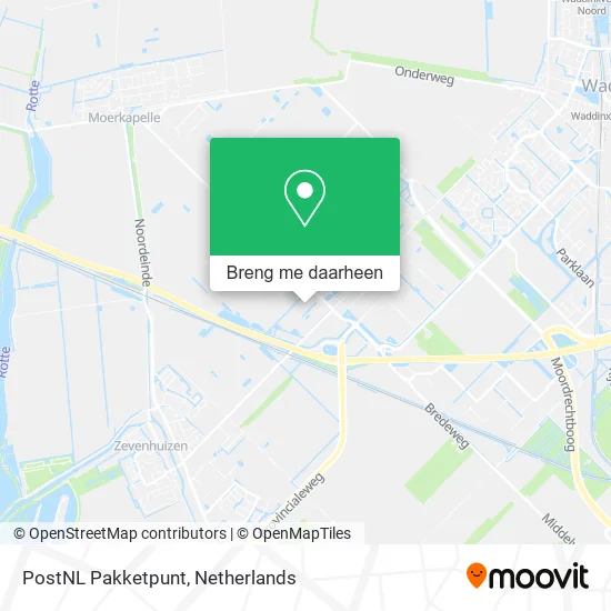 PostNL Pakketpunt kaart