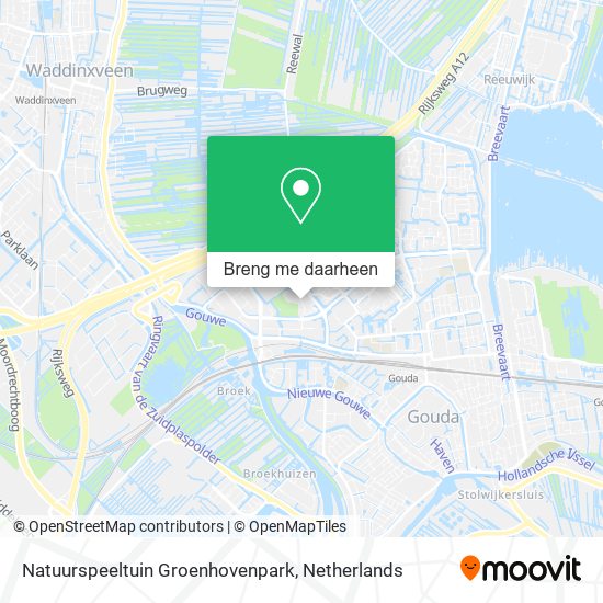 Natuurspeeltuin Groenhovenpark kaart