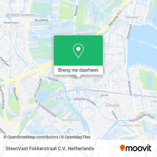 SteenVast Fokkerstraat C.V. kaart