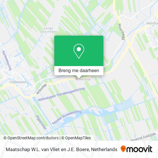 Maatschap W.L. van Vliet en J.E. Boere kaart