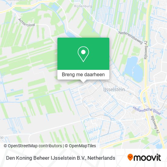 Den Koning Beheer IJsselstein B.V. kaart