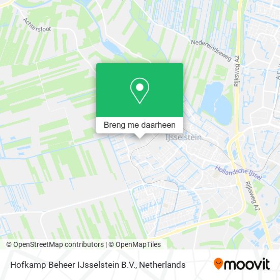 Hofkamp Beheer IJsselstein B.V. kaart