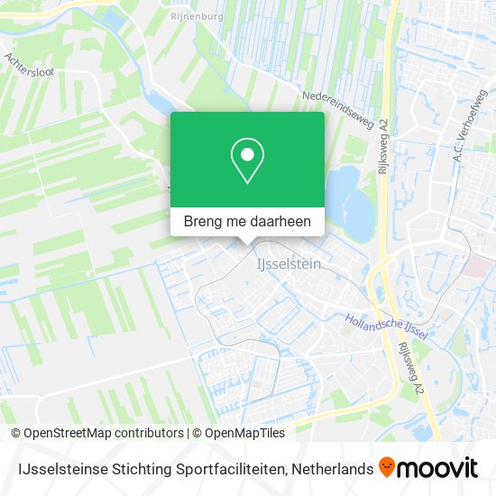 IJsselsteinse Stichting Sportfaciliteiten kaart