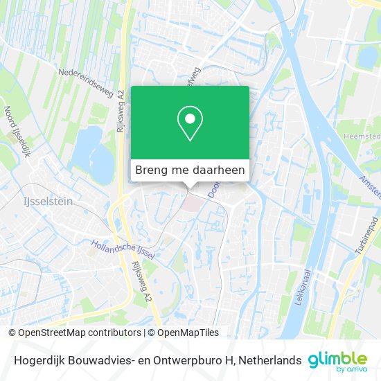 Hogerdijk Bouwadvies- en Ontwerpburo H kaart