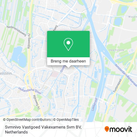 Svmnivo Vastgoed Vakexamens Svm BV kaart