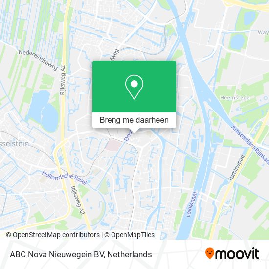 ABC Nova Nieuwegein BV kaart