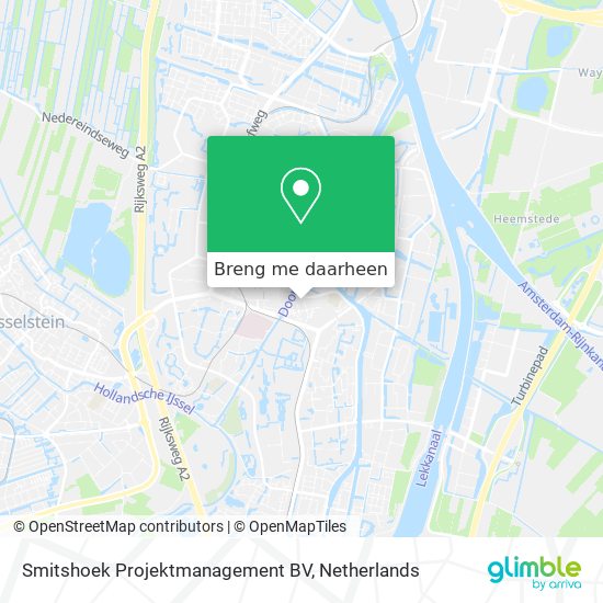 Smitshoek Projektmanagement BV kaart