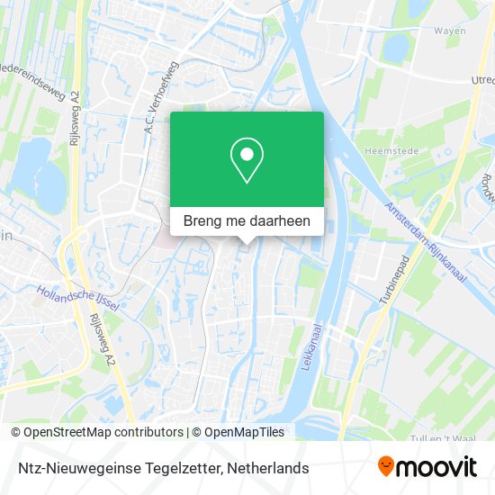 Ntz-Nieuwegeinse Tegelzetter kaart
