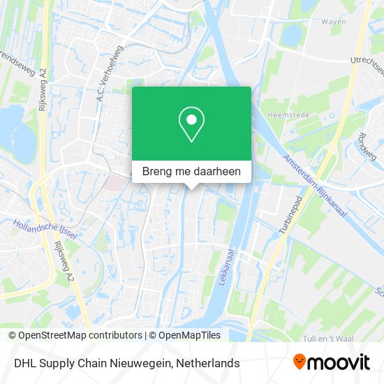 DHL Supply Chain Nieuwegein kaart