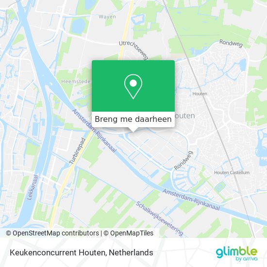 Keukenconcurrent Houten kaart