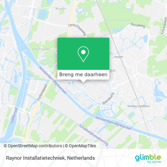 Raynor Installatietechniek kaart