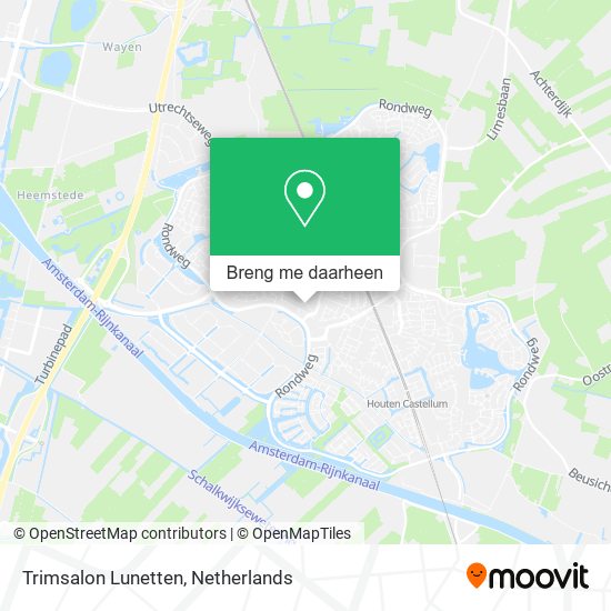 Trimsalon Lunetten kaart