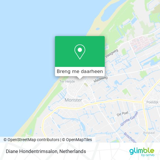 Diane Hondentrimsalon kaart