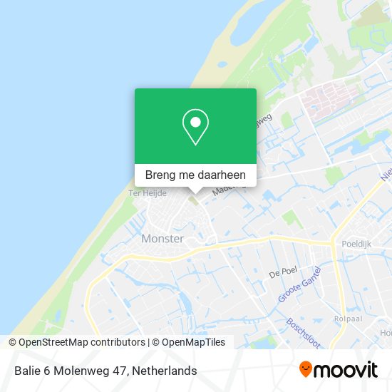 Balie 6 Molenweg 47 kaart