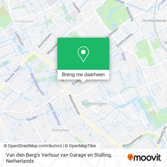 Van den Berg's Verhuur van Garage en Stalling kaart