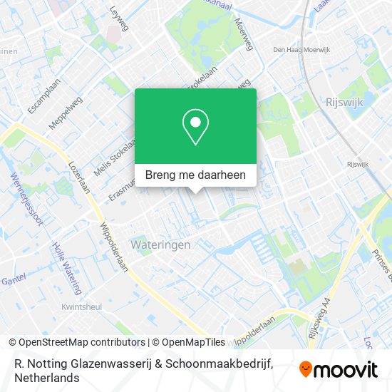 R. Notting Glazenwasserij & Schoonmaakbedrijf kaart