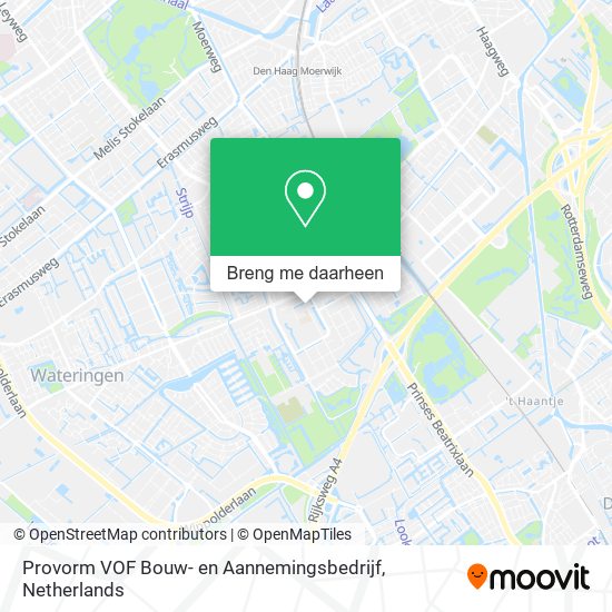Provorm VOF Bouw- en Aannemingsbedrijf kaart