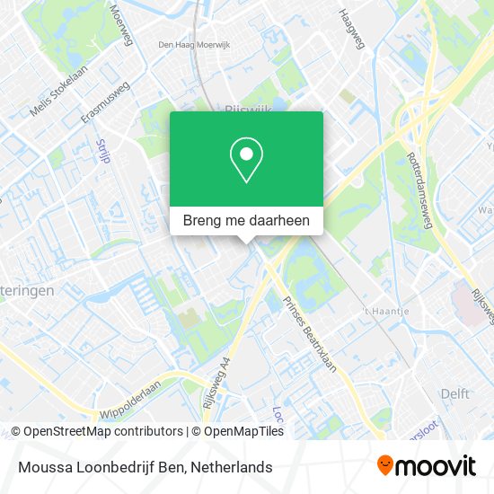 Moussa Loonbedrijf Ben kaart