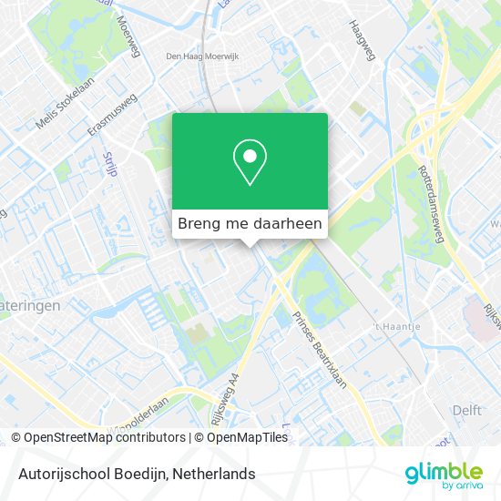 Autorijschool Boedijn kaart