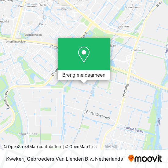 Kwekerij Gebroeders Van Lienden B.v. kaart