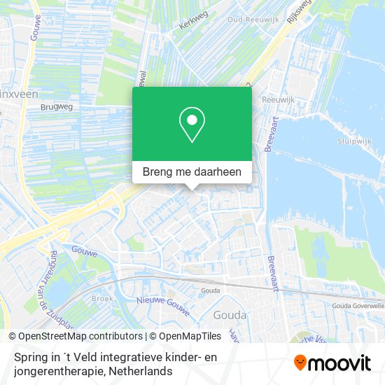 Spring in ´t Veld integratieve kinder- en jongerentherapie kaart