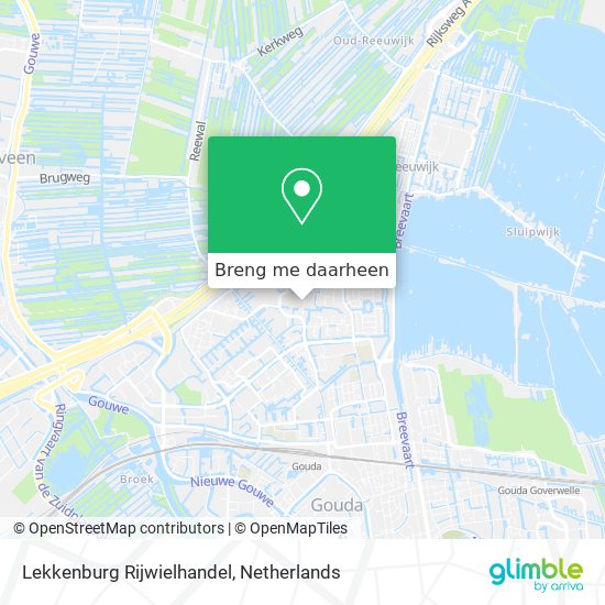 Lekkenburg Rijwielhandel kaart